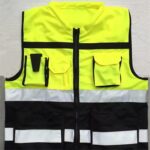 Custom Breathable Reflective Safety Vest with Pockets and Zipper - 2