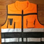 Custom Breathable Reflective Safety Vest with Pockets and Zipper - 3