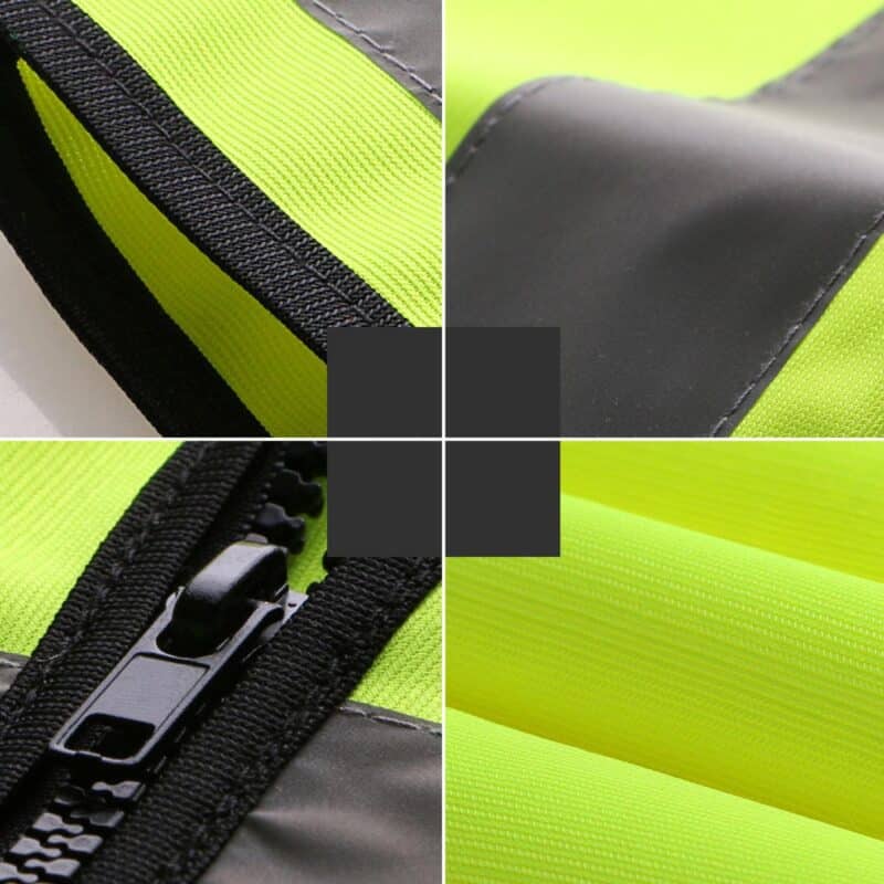 Custom High Visibility Reflective Safety Vest w/ Multi Pockets - 2