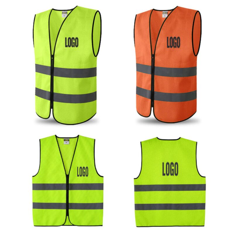 Custom Mesh High Visibility Reflective Safety Vest - 1