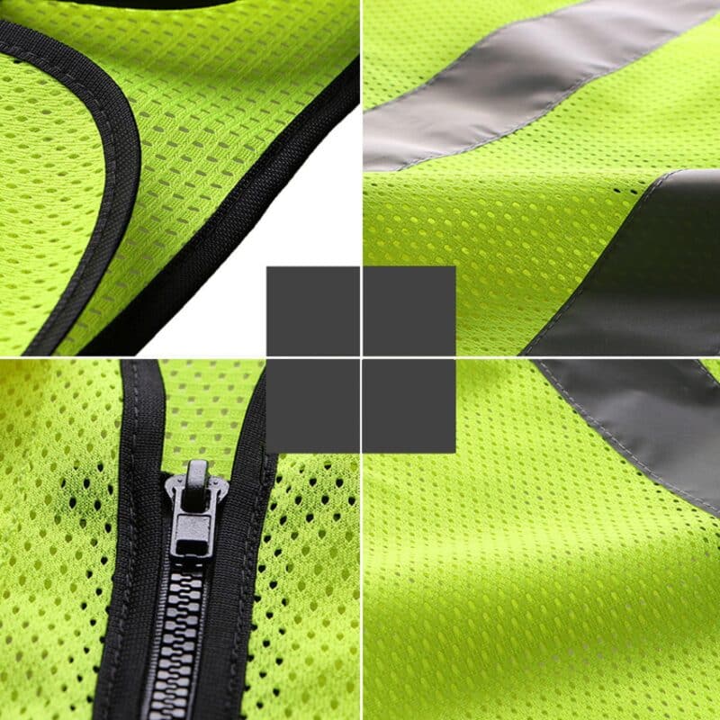 Custom Mesh High Visibility Reflective Safety Vest - 2