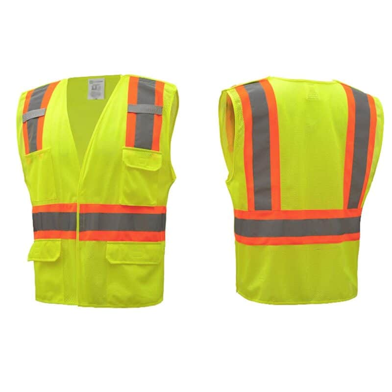 Custom Reflective Safety Vest w/Pockets