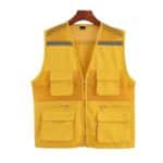 Custom Mesh Reflective Safety Vest With Pockets - 1