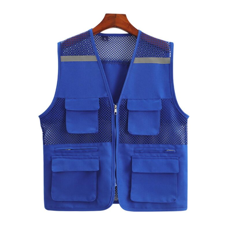 Custom Mesh Reflective Safety Vest With Pockets - 4
