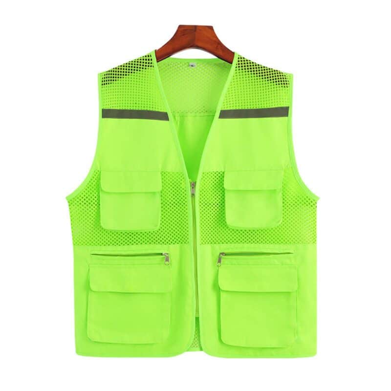 Custom Mesh Reflective Safety Vest With Pockets - 6