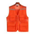 Custom Mesh Reflective Safety Vest With Pockets - 7