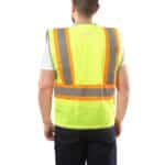 Custom High Visibility Mesh Reflective Safety Vest w/10 Pockets - 3