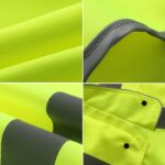 Custom High Visibility Polyester Reflective Safety Vest w/9 Pockets - 4