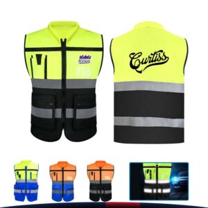 Custom Multi Pockets Reflective Safety Vest