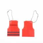 Custom Reflective Safety Vest Key Chain - 2