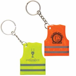 Custom Reflective Safety Vest Key Chain