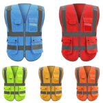 Custom Reflective Safety Vest W/ 9 Pockets - 1