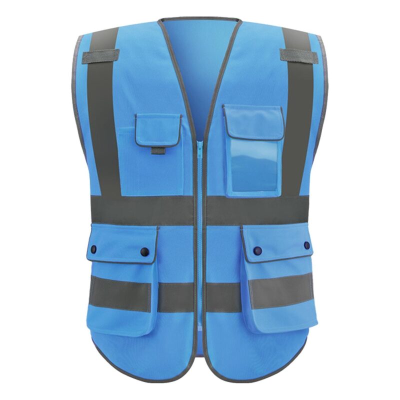 Custom Reflective Safety Vest W/ 9 Pockets - 2