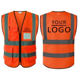 Custom Class 2 Mesh Reflective Safety Vest W/ Pockets