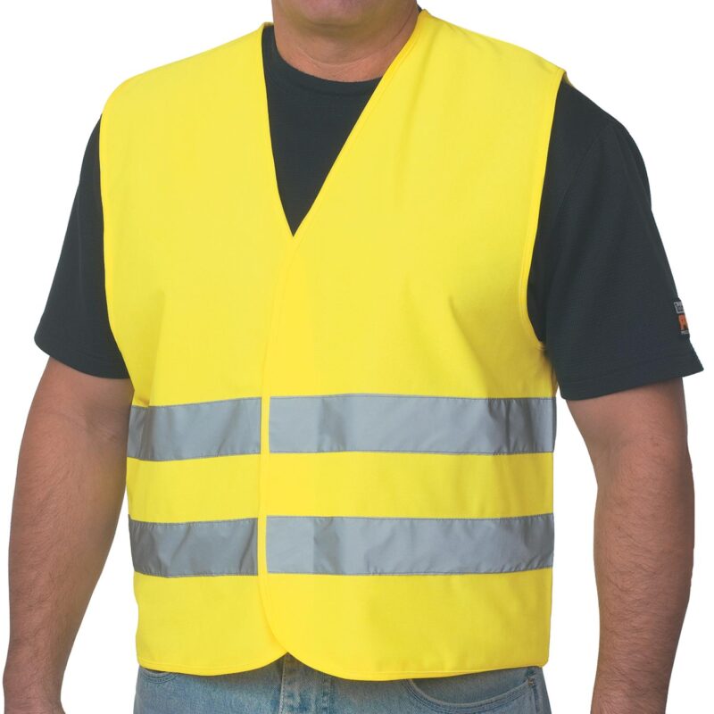 Custom Reflective Safety Vest with Pouch - 1