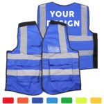 Custom Detachable durable reflective safety vest