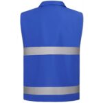 Custom 3.8 Oz.Reflective Safety Vest Double Waist Stripes - 1