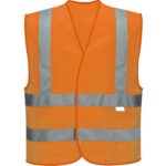 Fluorescent-Mesh-Reflective-Safety-Vest-ASPB-165GG-2 Custom Fluorescent Mesh Reflective Safety Vest - 2