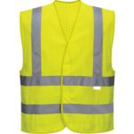 Fluorescent-Mesh-Reflective-Safety-Vest-ASPB-165GG-3 Custom Fluorescent Mesh Reflective Safety Vest - 3