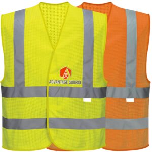 Custom Fluorescent Mesh Reflective Safety Vest