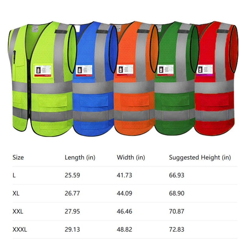 Custom Mesh Reflective Safety Vest Class 2 - 7