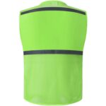 Custom Mesh Reflective Safety Vest Knitted Fabric Splicing - 1