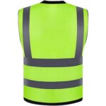 Custom Mesh Reflective Safety Vest With 4 Pockets - 1