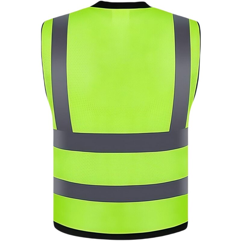 Custom Mesh Reflective Safety Vest With 4 Pockets - 1