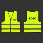Custom High-Visibility Reflective Safety Vest w/Zipper Closure - 3