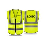 Custom High Visibility Reflective Safety Vest with Multi Pockets