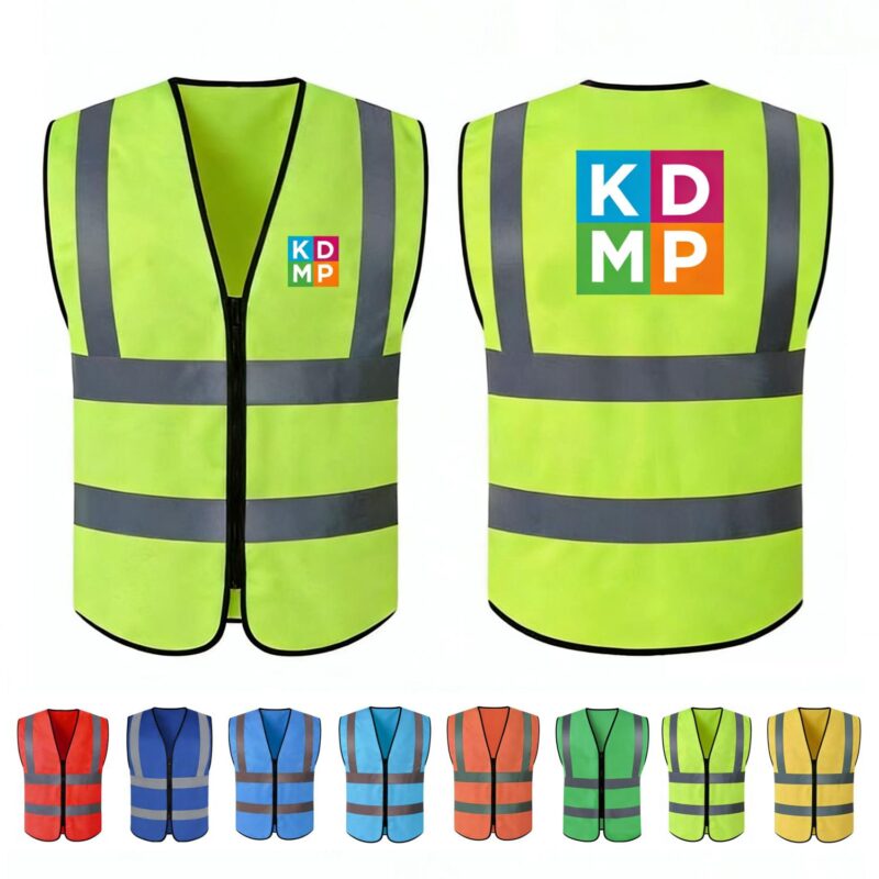 Custom Reflective Safety Vest (Full Color Print)