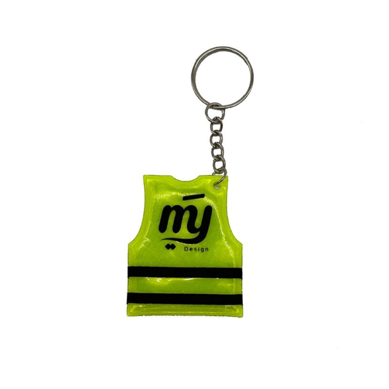 Custom Reflective Safety Vest Keychain - 3
