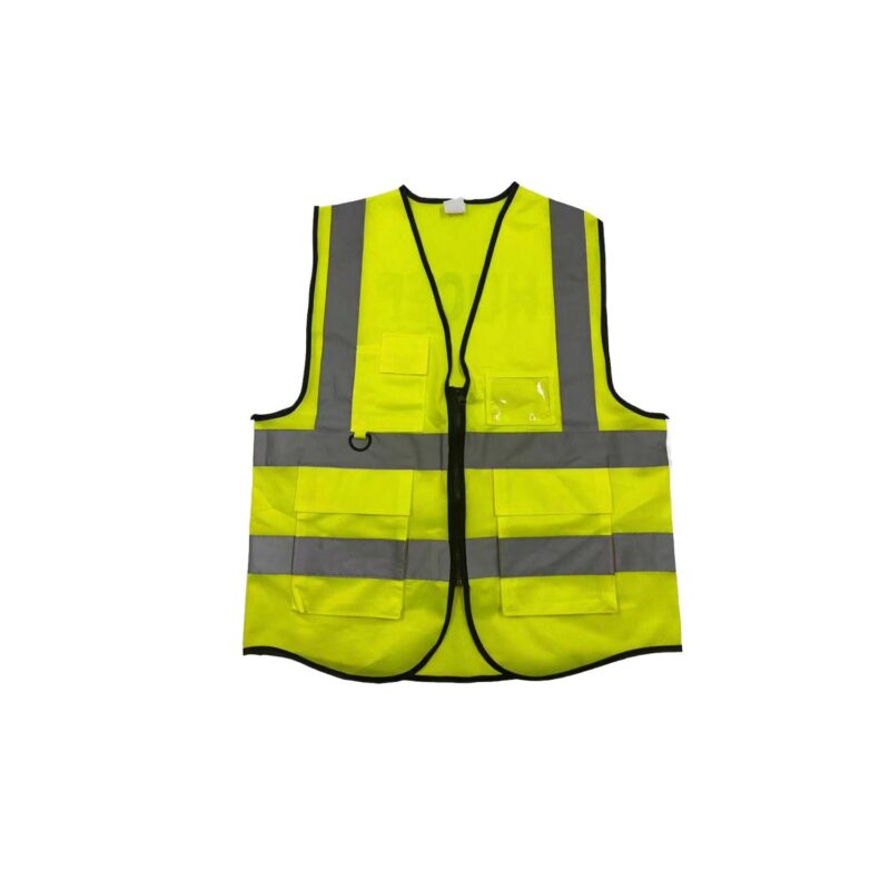 Custom Zipper Multi Pocket Reflective Safety Vest Workwear - 1