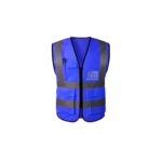 Custom High Visibility Construction Reflective Safety Vest with Pockets - 7