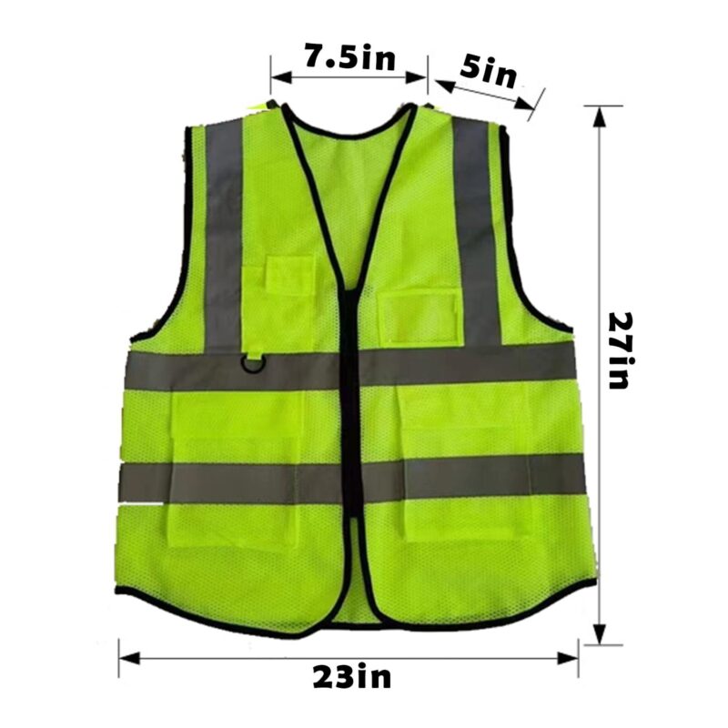 Custom ANSI High-Visibility Reflective Safety Vest - 2