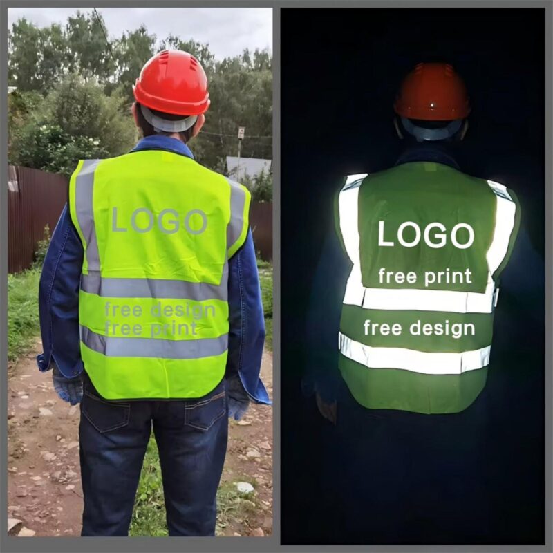 Custom High Visibility Reflective Safety Vest - 1
