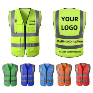 Custom High Visibility Reflective Safety Vest