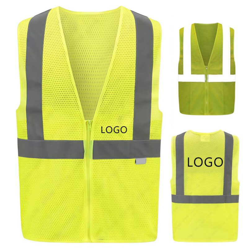 Custom Mesh Reflective Safety Vest High Visibility Design