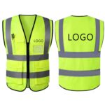Custom Multi Pocket Reflective Safety Vest High Visibility