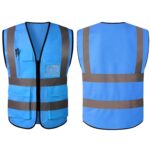 Custom Multi Pocket Reflective Safety Vest High Visibility - 5