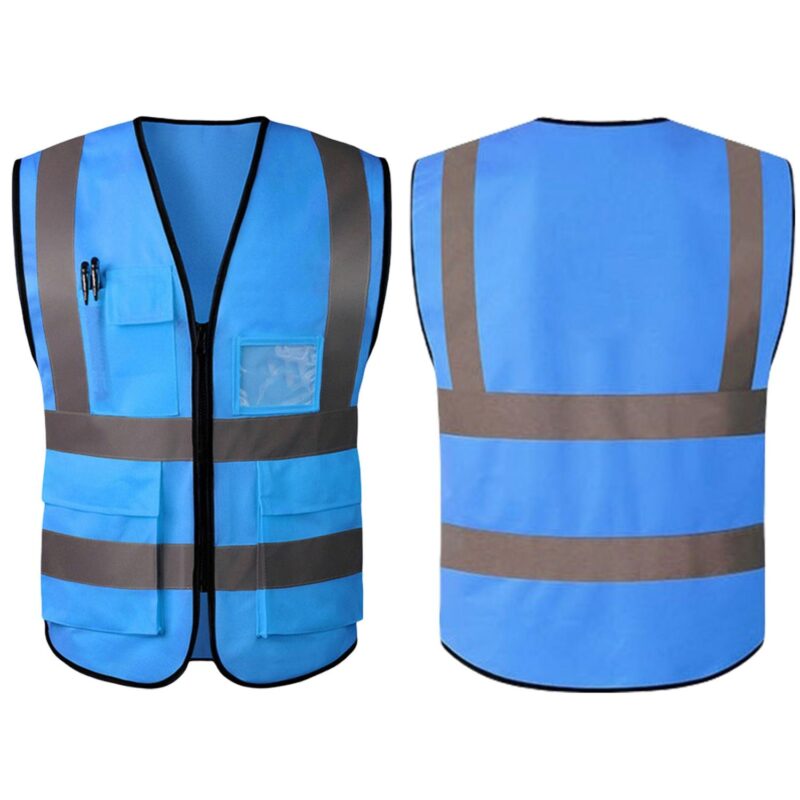 Custom Multi Pocket Reflective Safety Vest High Visibility - 5