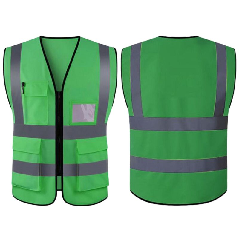 Custom Multi Pocket Reflective Safety Vest High Visibility - 6