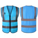Custom Multi Pocket Reflective Safety Vest High Visibility - 7