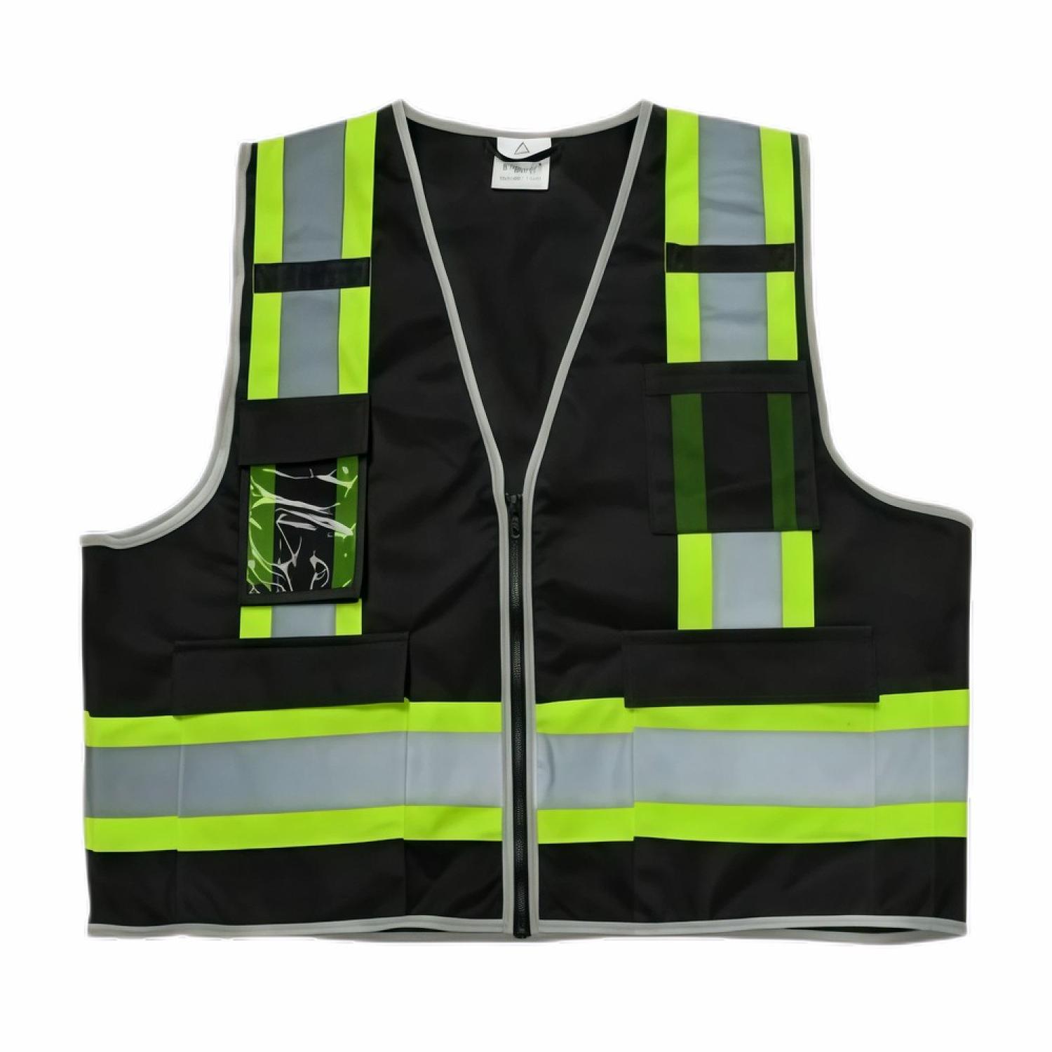 Promotional Multifunctional Reflective Safety Vest W/ Multiple Pockets ...