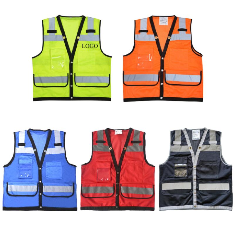 Reflective-Safety-Vest-For-Unisex-VFSCH1843 Custom Reflective Safety Vest For Unisex