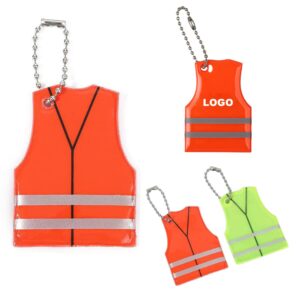 Custom Reflective Safety Vest Keychain