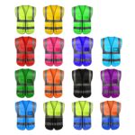 Custom Reflective Safety Vest w/ Pockets (Full Color Print) - 1
