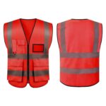 Custom Reflective Safety Vest w/ Pockets (Full Color Print) - 5