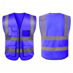 Custom Reflective Safety Vest w/ Pockets (Full Color Print) - 7