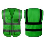 Custom Reflective Safety Vest w/ Pockets (Full Color Print) - 9